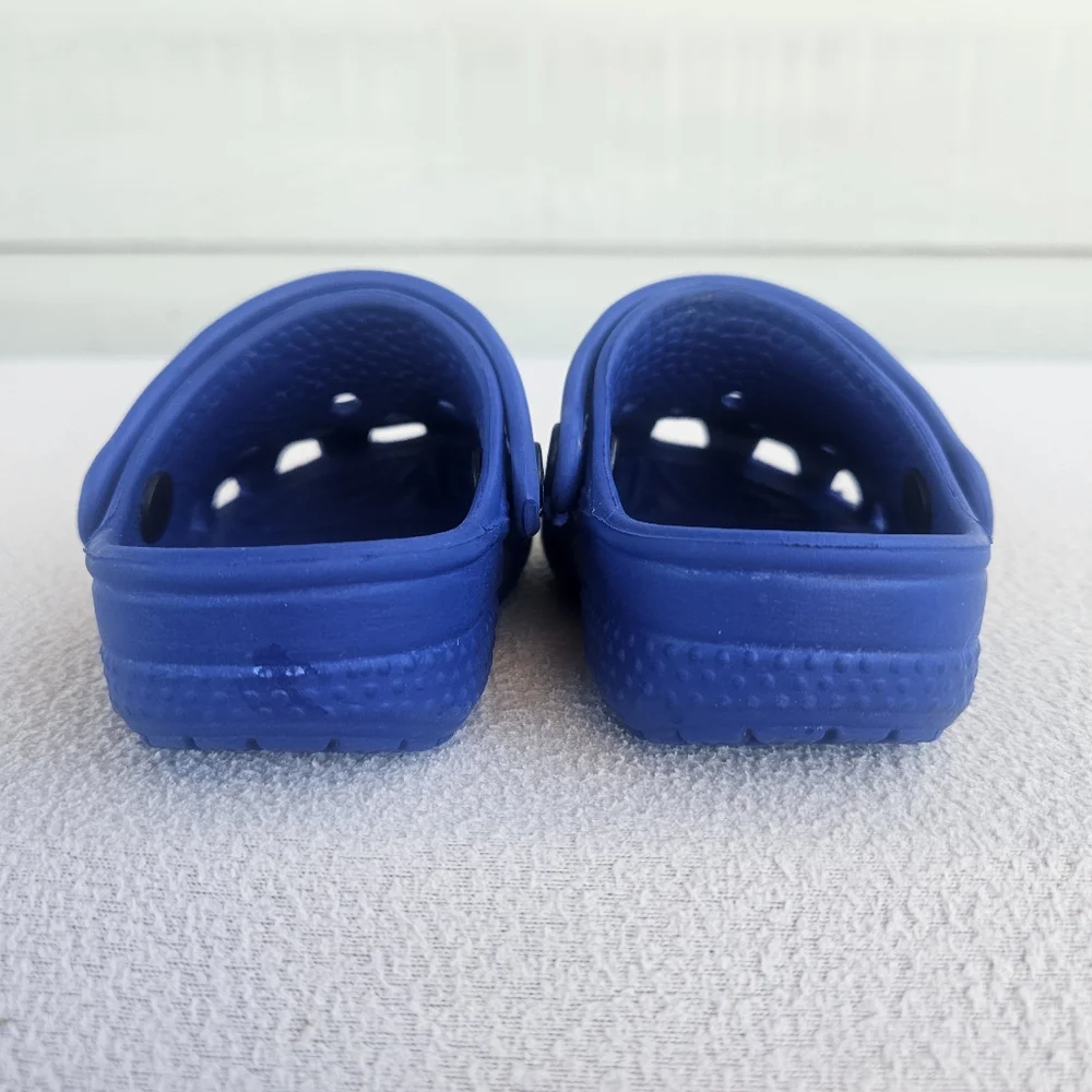Crocs Classic Clog Baby Toddler SZ 2 3 Slip-On Blue Water Shoes Unisex My First